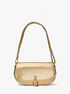 Mila Small Metallic Leather Shoulder Bag