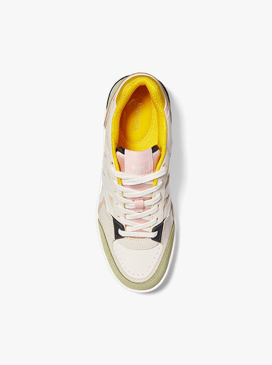 Rebel Color-Block Leather and Mesh Sneaker