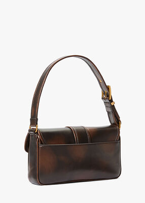 Colby Medium Burnished Leather Shoulder Bag