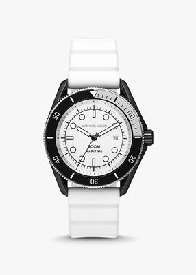 michael kors oversized maritime silicone watch