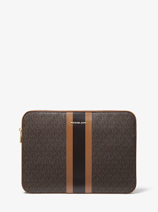 Michael Kors, Bags, Michael Kors Jetset 5 Inch Laptop Case With Logo  Leathercoated Case Brown