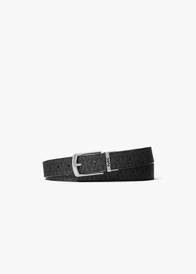 michael kors reversible signature logo belt