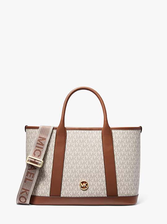 Luisa Medium Signature Logo Satchel Michael Kors Official Website 