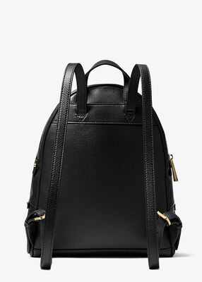 michael kors rhea medium leather backpack