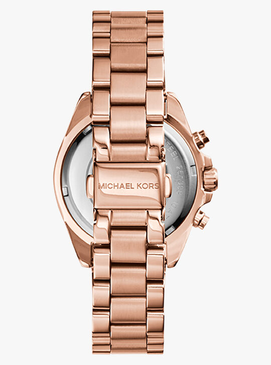 Michael Kors Rose Gold-Tone Bradshaw Mini Watch