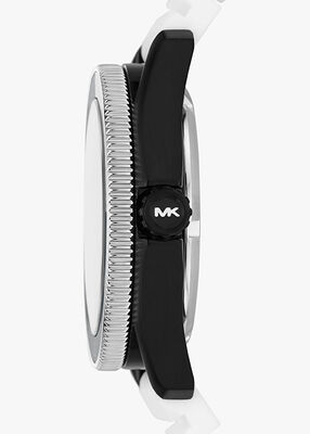 michael kors oversized maritime silicone watch