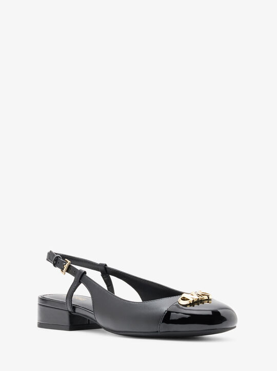 Perla Flex Leather Slingback Flat