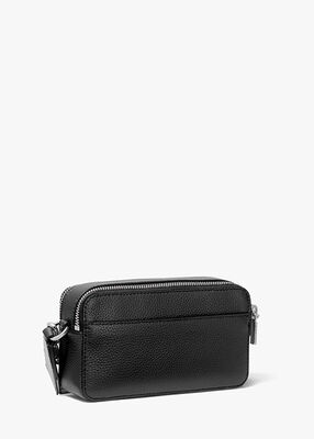 Jet Set Small Pebbled Leather Double-Zip Camera Bag