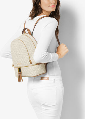 michael kors rhea medium logo backpack