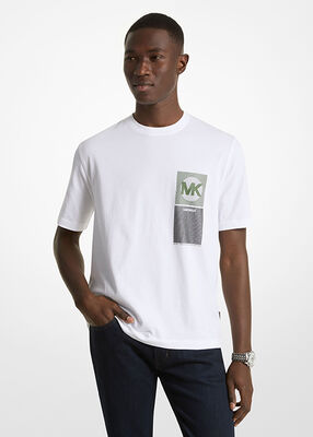 michael kors graphic logo cotton t shirt