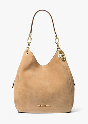 Lillie Large Suede Shoulder Bag