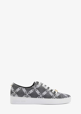 michael kors keaton empire logo jacquard sneaker