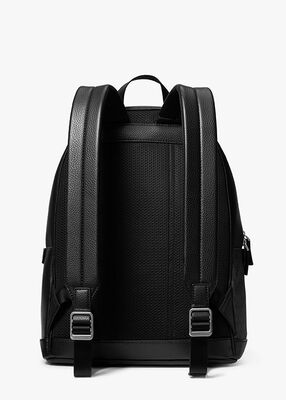 Cooper Logo Stripe and Faux Leather Backpack