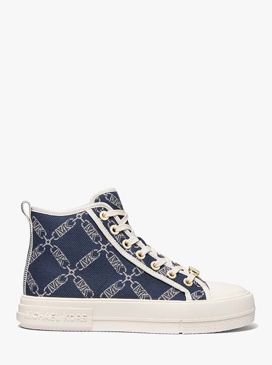 Evy Empire Logo Jacquard High-Top Sneaker