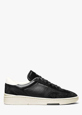 michael kors wilton leather and suede sneaker