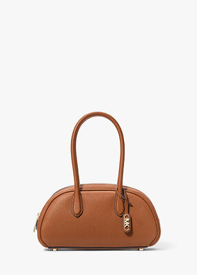 Lulu Small Pebbled Leather Satchel