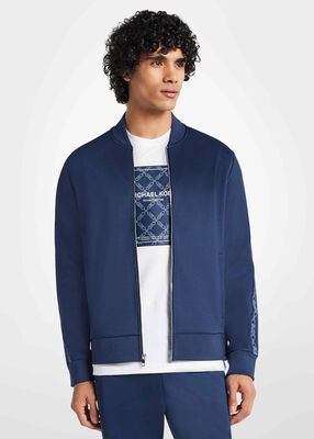 Empire Logo Trim Knit Track Jacket