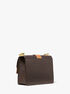 Greenwich Small Color-Block Logo and Saffiano Leather Crossbody Bag