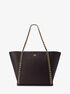 Westley Large Pebbled Leather Chain-Link Tote Bag