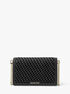 Jet Set Medium Woven Leather Crossbody Bag